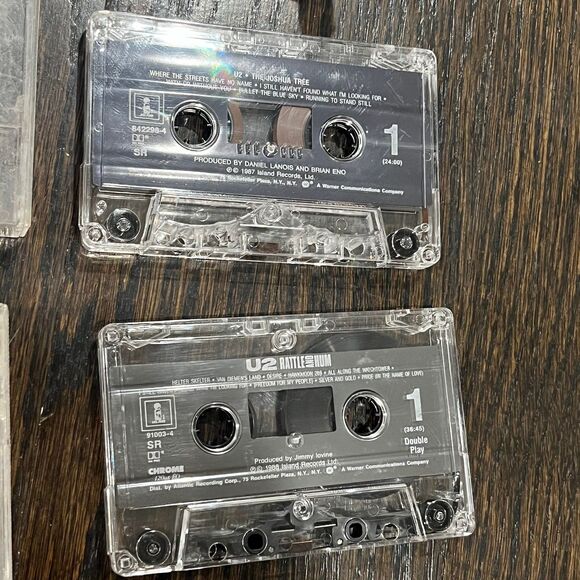 U2 Cassette Tape Lot Of 2 Joshua Tree Rattle And Hum TESTED 90s - Picture 6 of 6